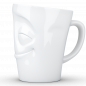 Preview: FiftyEight Henkelbecher Mug Vergnügt weiss